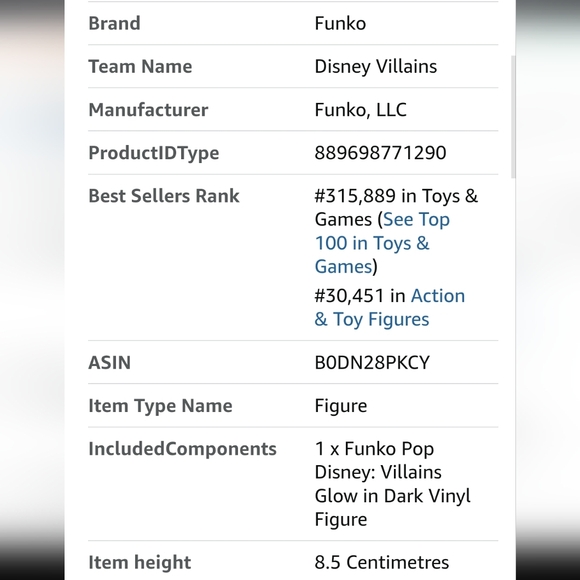 FUNKO POP! Disney Villains 4 Pack - Maleficent, Cruella, Evil Queen, Capt. Hook - Picture 10 of 13